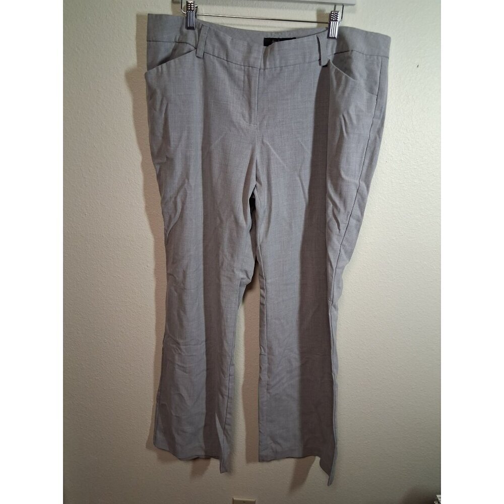 Daisy Fuentes Dress Pants Business Casual Office Trousers Slacks Gray Womens 16W